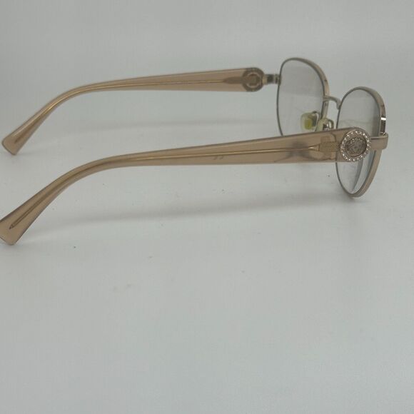 VERSACE MOD.1246-B 1052 Italy Brown Beige Eyeglasses Frame 52-17-135 H14642 - Picture 5 of 8